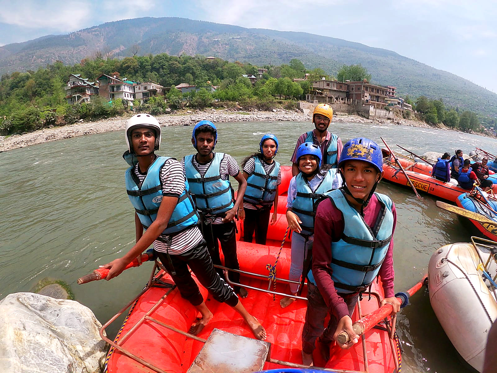 A joyful group memory from a Yuva Yathra tour